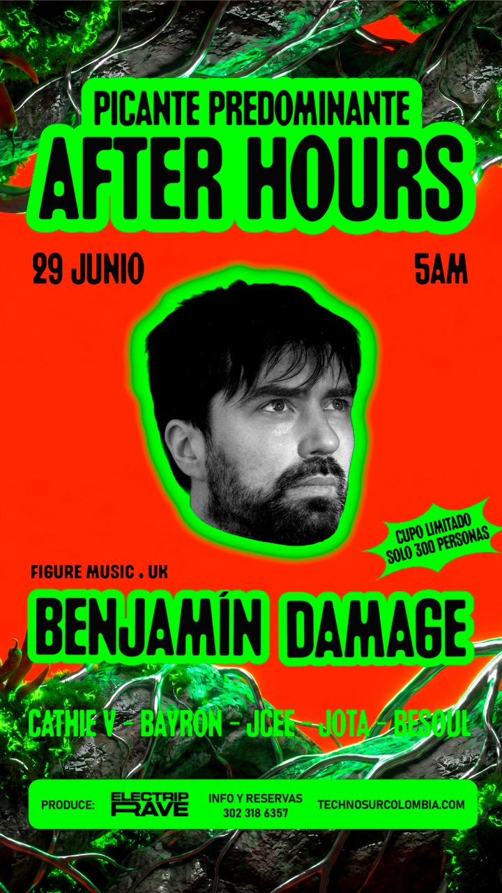 Flyer de After Hours Picante Predominante