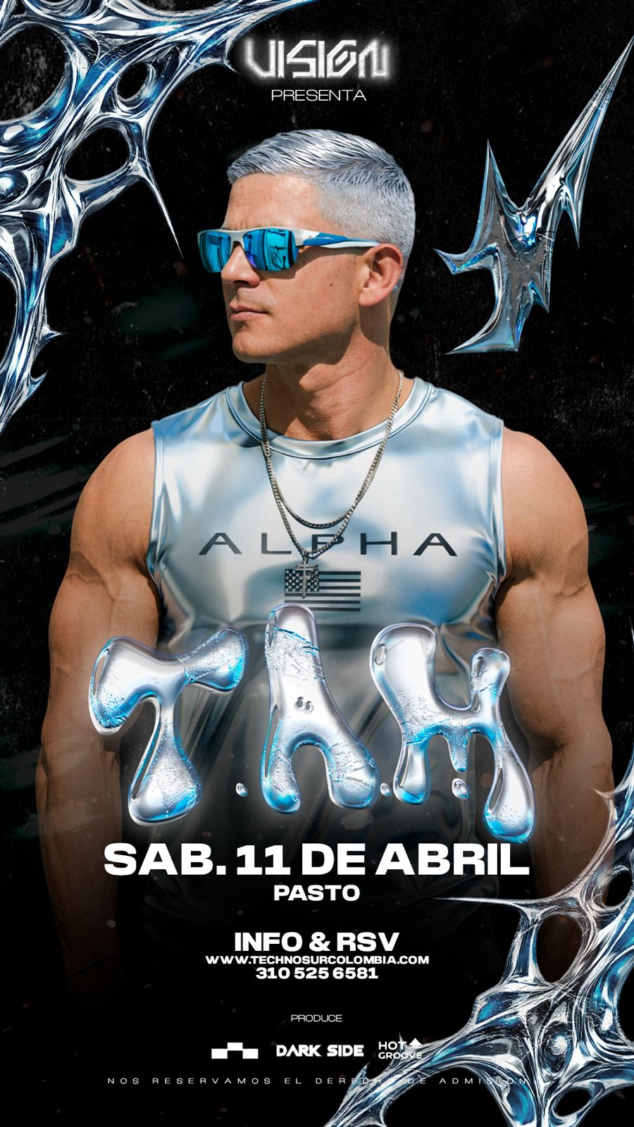 Flyer de Vision Presenta: T.A.M